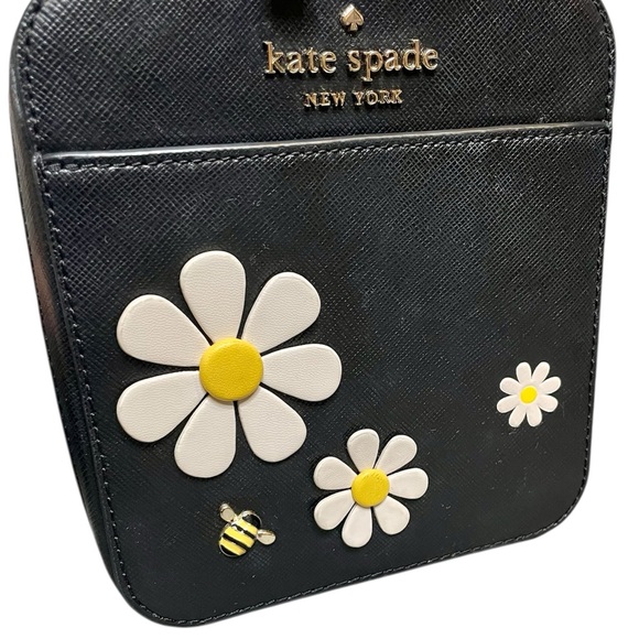 Kate Spade Black Daisy Crossbody Bag - Picture 7 of 8